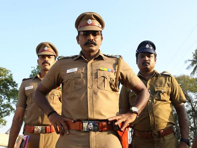 Vijay Sethupathi plays a tough cop, a role he has played so many times before.(VijaySethupathi.Official/Facebook)