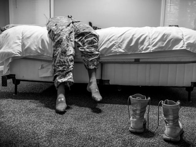 In this image released by World Press Photo titled "Sexual Assault in America's Military" by photographer Mary F. Calvert which won first prize in the Long term Projects category shows US Army Spc. Natasha Schuette, 21, who was pressured not to report being assaulted by her drill sergeant during basic training at Fort Jackson, South Carolina. (Mary F. Calvert/ AP) In this image released by World Press Photo titled "Sexual Assault in America's Military" by photographer Mary F. Calvert which won first prize in the Long term Projects category shows US Army Spc. Natasha Schuette, 21, who was pressured not to report being assaulted by her drill sergeant during basic training at Fort Jackson, South Carolina. (Mary F. Calvert/ AP)