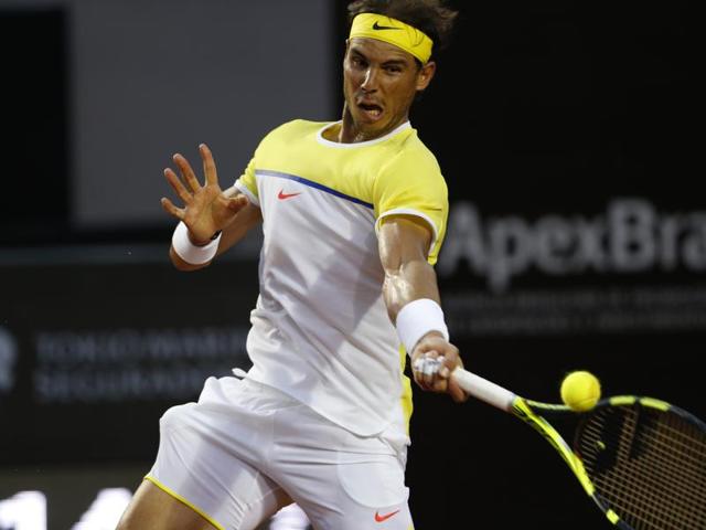 Rafael Nadal of Spain hits a return against compatriot Nicolas Almagro during the Rio Open in Rio de Janeiro on February 18, 2016. (AP Photo) Rafael Nadal of Spain hits a return against compatriot Nicolas Almagro during the Rio Open in Rio de Janeiro on February 18, 2016. (AP Photo)