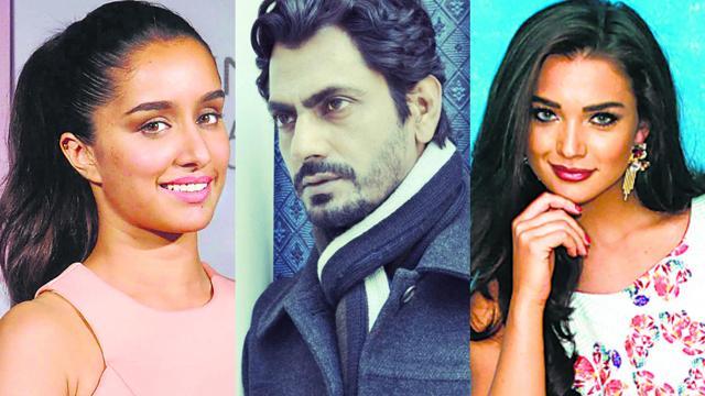 In two different films, Nawazuddin Siddiqui will be seen opposite Amy Jackson and Shraddha Kapoor.