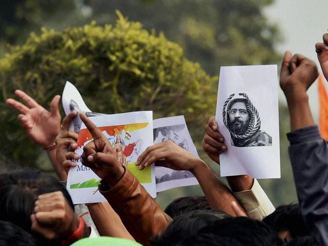 Three youths have been identified as the main conspirators behind the February 9, Afzal Guru event, and Delhi Police have sent a look-out notice for them. (PTI) Three youths have been identified as the main conspirators behind the February 9, Afzal Guru event, and Delhi Police have sent a look-out notice for them. (PTI)