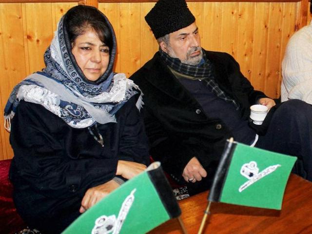 The announcement is likely to be made after PDP president Mehbooba Mufti holds a meeting with Prime Minister Narendra Modi and BJP president Amit Shah.(PTI)