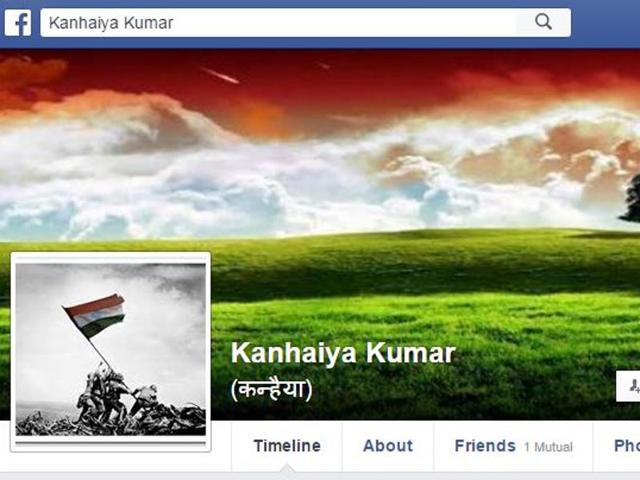 Screengrab of Kanhaiya Kumar’s Facebook profile.