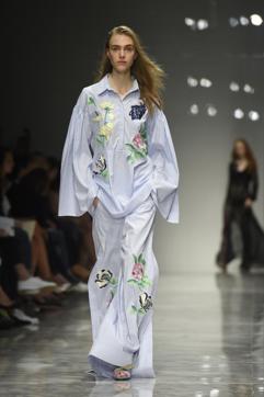 Pajamas are a major trend for spring 2016, with laid-back ensembles like these PJs from Blumarine. A model presents a creation for fashion house Blumarine during the women Spring / Summer 2016 Milan's Fashion Week on September 25, 2015 in Milan. (AFP) Pajamas are a major trend for spring 2016, with laid-back ensembles like these PJs from Blumarine. A model presents a creation for fashion house Blumarine during the women Spring / Summer 2016 Milan's Fashion Week on September 25, 2015 in Milan. (AFP)
