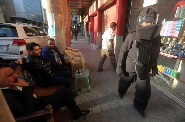 Adil designed a bomb-suit following the death of his close friend Ammar al-Shahbander in a suicide car bombing in 2015. (AFP Photo) Adil designed a bomb-suit following the death of his close friend Ammar al-Shahbander in a suicide car bombing in 2015. (AFP Photo)
