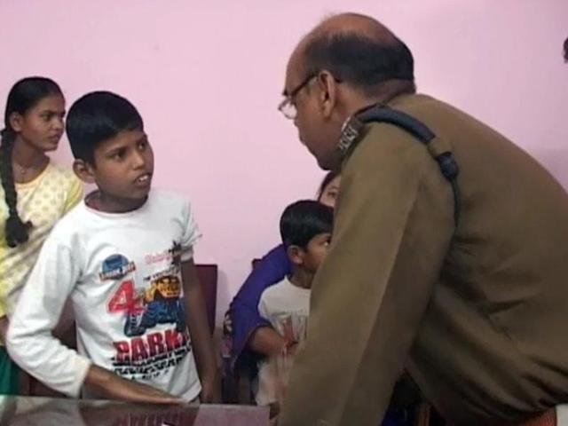 The boy was allegedly beaten up by his teacher for not bringing Rs 100 and food grains for a religious function to be organised at the school.(HT photo)