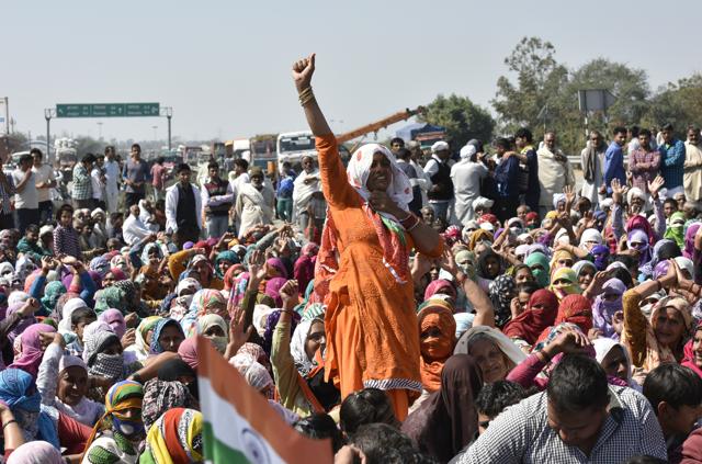 The violent protests by Jats in Haryana demanding job reservation has caused massive destruction across the state. (HT Photo) The violent protests by Jats in Haryana demanding job reservation has caused massive destruction across the state. (HT Photo)