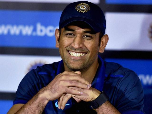 Indian Cricket Captain M S Dhoni during interaction with media in Kolkata.(PTI Photo)
