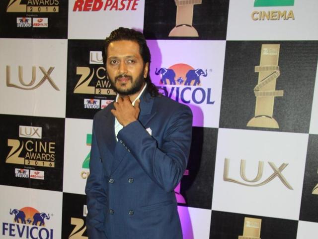 Riteish Deshmukh at the Zee Cine Awards 2016. (IANS) 