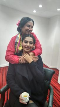 Sonam Kapoor and Shabana Azmi during promotions of Neerja. (HT Photo) Sonam Kapoor and Shabana Azmi during promotions of Neerja. (HT Photo)