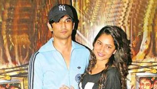 Sushant Singh Rajput with his fiance Ankita Lokhande.