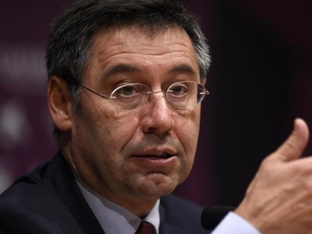 A file photo of FC Barcelona president Josep Maria Bartomeu.(Reuters Photo)