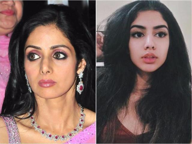 Sridevi and her younger daughter Khushi Kapoor.