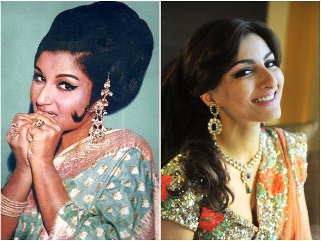 Veteran actor Sharmila Tagore and her younger daughter Soha Ali Khan.