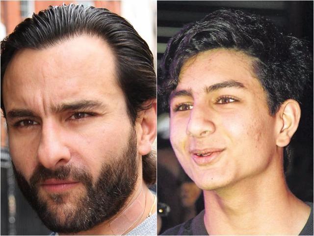 Saif Ali Khan and his son Ibrahim Ali Khan.