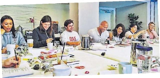 Priyanka Chopra with the team of Baywatch. Priyanka Chopra with the team of Baywatch.