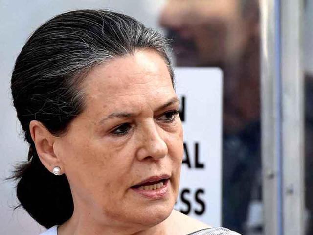 Congress president Sonia Gandhi has blamed the government of pushing a divisive agenda and muzzling any opposition.(PTI Photo)