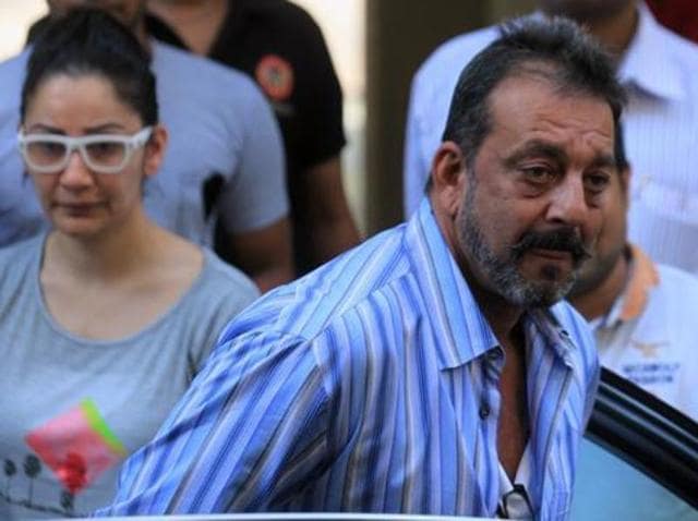 It would come as a relief for the Dutt family, which has undergone the ordeal of seeing Sanjay Dutt walk in and out of police stations.(HT Photo)