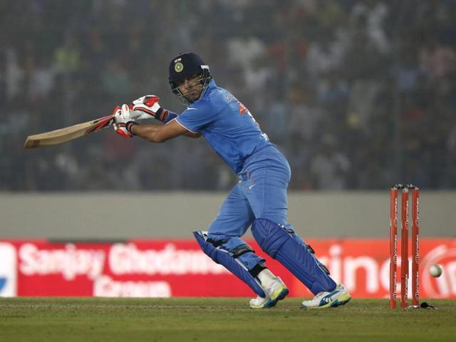 India's Yuvraj Singh plays a shot on the off side. (AP Photo) India's Yuvraj Singh plays a shot on the off side. (AP Photo)