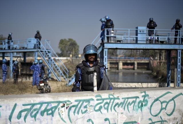 The army is still guarding parts of the Munak canal, which brings close to 580 million gallons of water to Delhi from Haryana each day. (Ravi Choudhary/HT Photo) The army is still guarding parts of the Munak canal, which brings close to 580 million gallons of water to Delhi from Haryana each day. (Ravi Choudhary/HT Photo)