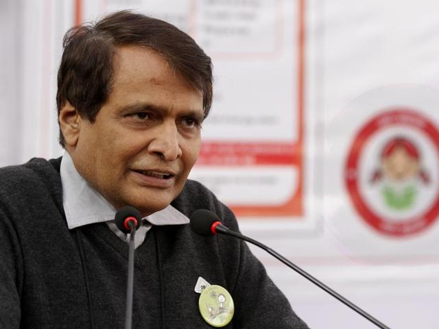 Railway Minister Suresh Prabhu faces a stiff dilemma on whether to raise fares and freight rates in his second Rail Budget on Thursday as railway finances come under tremendous strain.(Virendra Singh Gosain/HT Photo)