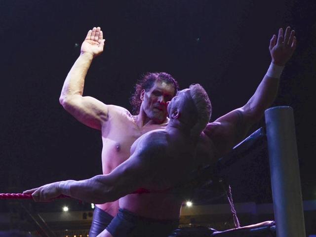 Born in a Punjabi Rajput family in Dhiraina, Himachal Pradesh, Khali was an officer with the Punjab state police before he became a professional wrestler. (Rohit Umrao / HT Photo) 