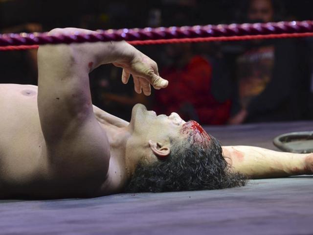 He won his first WWE heavyweight championship in July 2007. (Rohit Umrao / HT Photo) 