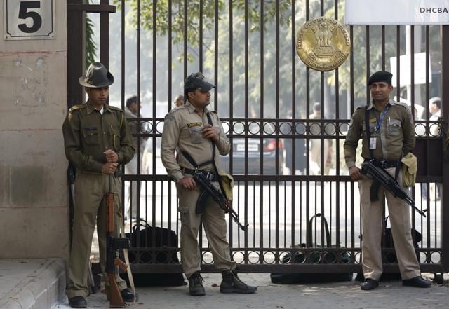 Jawaharlal Nehru University students Umar Khalid (C) and Anirban Bhattacharya (R) surrendered before the police in New Delhi on Tuesday. (PTI Photo) Jawaharlal Nehru University students Umar Khalid (C) and Anirban Bhattacharya (R) surrendered before the police in New Delhi on Tuesday. (PTI Photo)