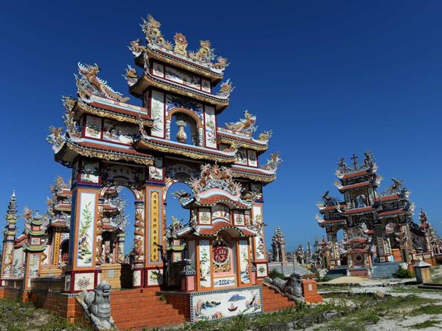 Hue, just outside Vietnam’s ancient imperial capital, is a tiny fishing village known as the City of Ghosts.  (AFP) 