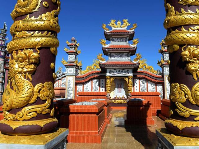 A family tomb in An Bang.  The spectacular tombs of Vietnam’s former emperors are a well-trodden stop on the tourist circuit in UNESCO-listed Hue, the country’s capital for some 140 years starting in 1802. (AFP) 