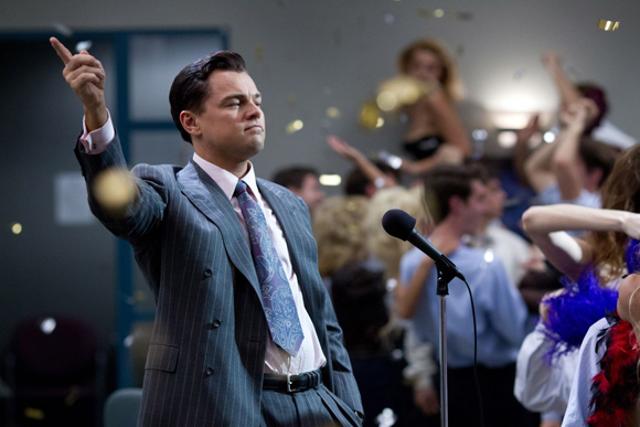 A still from The Wolf of Wall Street where Leo plays multi-millionaire Jordan Belfort. (YouTube) A still from The Wolf of Wall Street where Leo plays multi-millionaire Jordan Belfort. (YouTube)