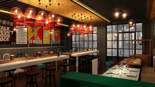 Interiors at 5 Spice Wok, Kandivali. Interiors at 5 Spice Wok, Kandivali.