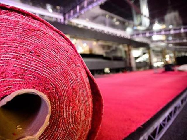 The red carpet getting rolled out. (Facebook) 