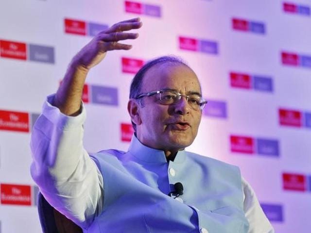 Finance minister Arun Jaitley in New Delhi on February 18(Hindustan Times)