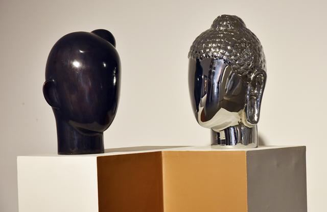 Face to Face(2015). Each of the heads measures 22x18cms (RAJ K RAJ/Hindustan Times)