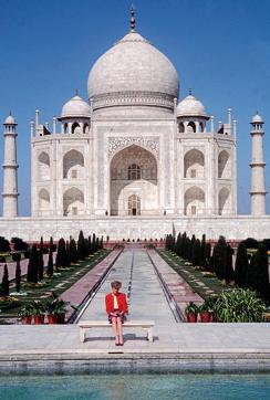 File photo of Princess Diana seen sitting alone in front of the Taj Mahal during her visit in 1992. (Tim Graham/Getty Images) File photo of Princess Diana seen sitting alone in front of the Taj Mahal during her visit in 1992. (Tim Graham/Getty Images)
