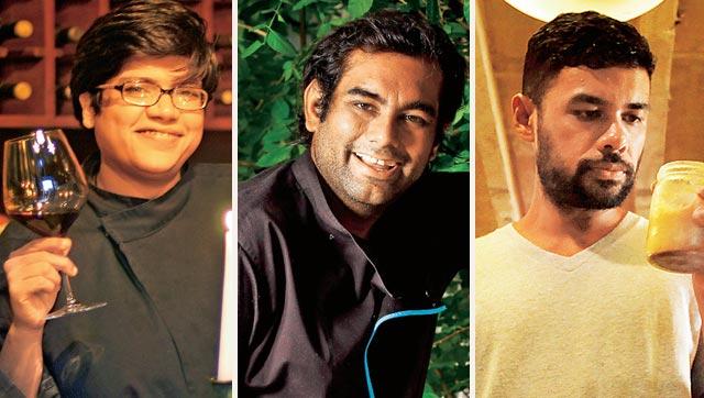 (From left to right) Ritu Dalmia, Gaggan Anand, Gresham Fernandes. (From left to right) Ritu Dalmia, Gaggan Anand, Gresham Fernandes.