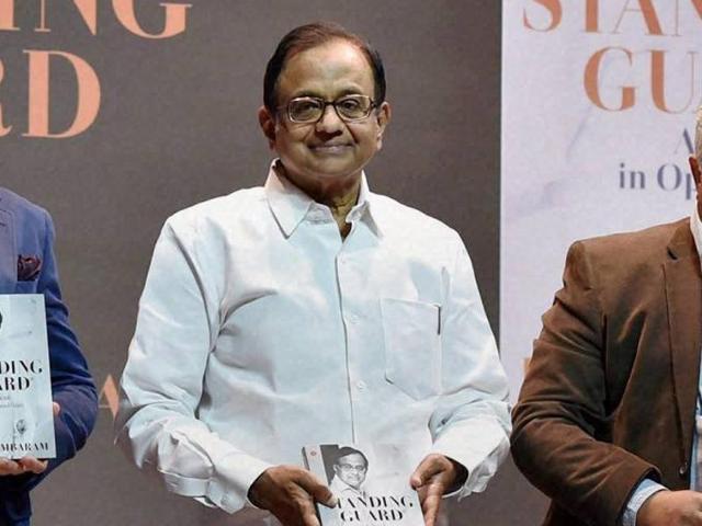 Former Finance Minister P Chidambram with J & K National Conference Working President Omar Abdullah releases his book "Standing Guard - A Year in Opposition" at a function in New Delhi (PTl) Former Finance Minister P Chidambram with J & K National Conference Working President Omar Abdullah releases his book "Standing Guard - A Year in Opposition" at a function in New Delhi (PTl)