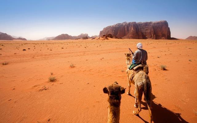 Wadi Rum also known as The Valley of the Moon is a valley cut into the sandstone and granite rock in southern Jordan 60 km to the east of Aqaba; it is the largest wadi in Jordan. (AFP) Wadi Rum also known as The Valley of the Moon is a valley cut into the sandstone and granite rock in southern Jordan 60 km to the east of Aqaba; it is the largest wadi in Jordan. (AFP)
