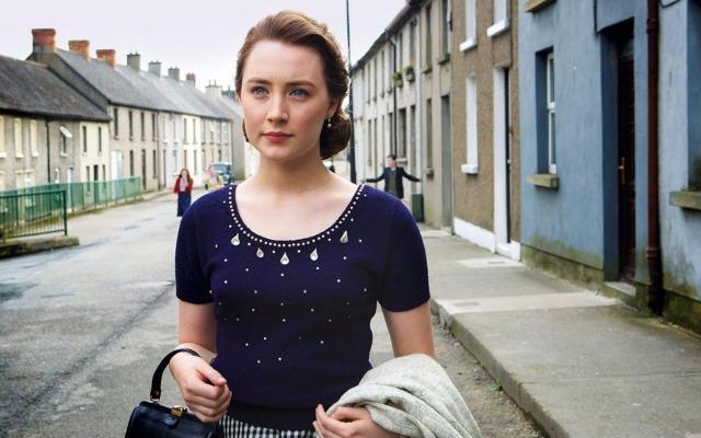 In the film, an Irish immigrant (Saoirse Ronan) in 1950s New York falls for a tough Italian plumber (Emory Cohen), but faces temptation from another man (Domhnall Gleeson) when she returns to her homeland for a visit. (Twitter) In the film, an Irish immigrant (Saoirse Ronan) in 1950s New York falls for a tough Italian plumber (Emory Cohen), but faces temptation from another man (Domhnall Gleeson) when she returns to her homeland for a visit. (Twitter)