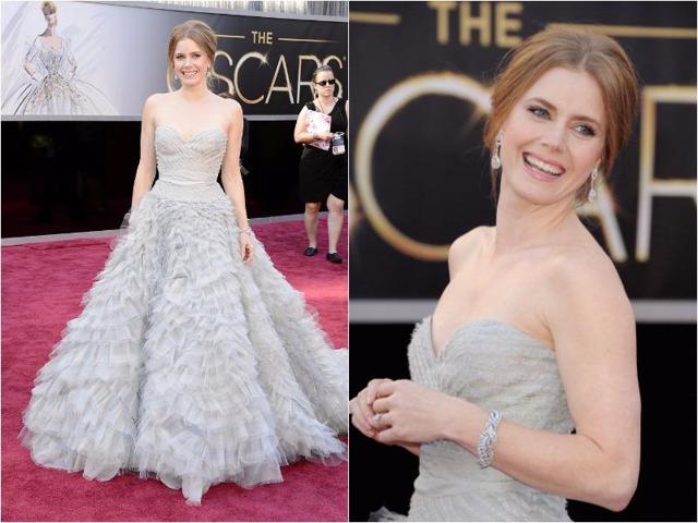 2013 saw Amy Adams get it very right in a feathered Oscar de la Renta design. (Pinterest)