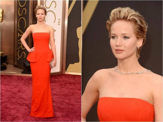 And 2014 was Jennifer Lawrence’s time to shine. She picked a Dior floor-sweeper that was incredibly flattering to her trim hourglass curves. (Pinterest)