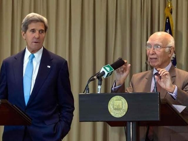 Adviser on foreign affairs, Sartaj Aziz, will lead the Pakistani delegation while secretary of state John Kerry will lead the US side for the sixth round of the strategic dialogue to be held in Washington. (Reuters File Photo) Adviser on foreign affairs, Sartaj Aziz, will lead the Pakistani delegation while secretary of state John Kerry will lead the US side for the sixth round of the strategic dialogue to be held in Washington. (Reuters File Photo)