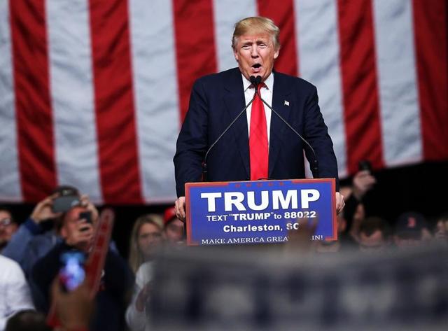 Donald Trump, the controversial Republican presidential frontrunner, on Sunday once again blamed India for taking away jobs from Americans, pledging to bring them back if elected president even as the ‘Trump mania’ appeared to have picked up in the US ahead of “Super Tuesday” showdown. (AFP Photo) Donald Trump, the controversial Republican presidential frontrunner, on Sunday once again blamed India for taking away jobs from Americans, pledging to bring them back if elected president even as the ‘Trump mania’ appeared to have picked up in the US ahead of “Super Tuesday” showdown. (AFP Photo)
