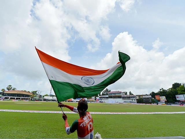 Indian cricket fan Sudhir Kumar Chaudhary is a permanent fixture at India’s games in the subcontinent. (AFP Photo) Indian cricket fan Sudhir Kumar Chaudhary is a permanent fixture at India’s games in the subcontinent. (AFP Photo)