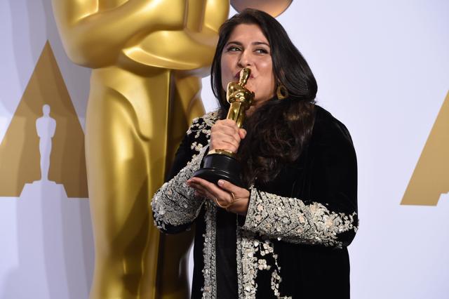 Sharmeen Obaid-Chinoy won her first Academy Award in 2012 in the same category for Saving Face, which was about a British-Pakistani plastic surgeon who treats victims of acid attacks. (AFP)