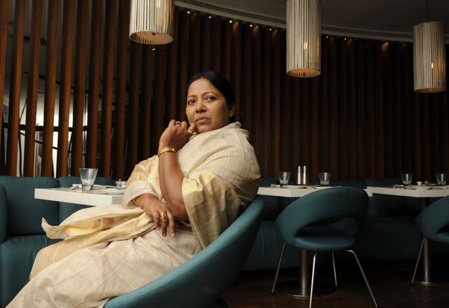 Actress Ruma Chakraborty, who will portray the Trinamool National Congress leader in the upcoming film. (Anindita Acharya/ HT Photo) Actress Ruma Chakraborty, who will portray the Trinamool National Congress leader in the upcoming film. (Anindita Acharya/ HT Photo)