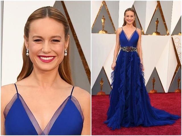 When you are going to win the Best Actress Award, you have to look brilliant like Brie Larson here in this oh so beautiful blue dress. She looks like a dream. (AP)