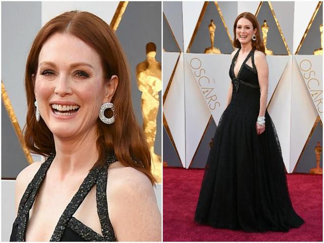 Julianne Moore’s dress looks like we have seen it somewhere. Don’t know where but at some award show. We’ll get back to you on that. (Agencies)