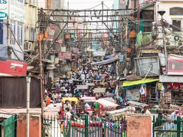 A service tax exemption for construction of affordable housing up to 60 sq. m. under state and central housing schemes will be put into place. (HT Photo) 